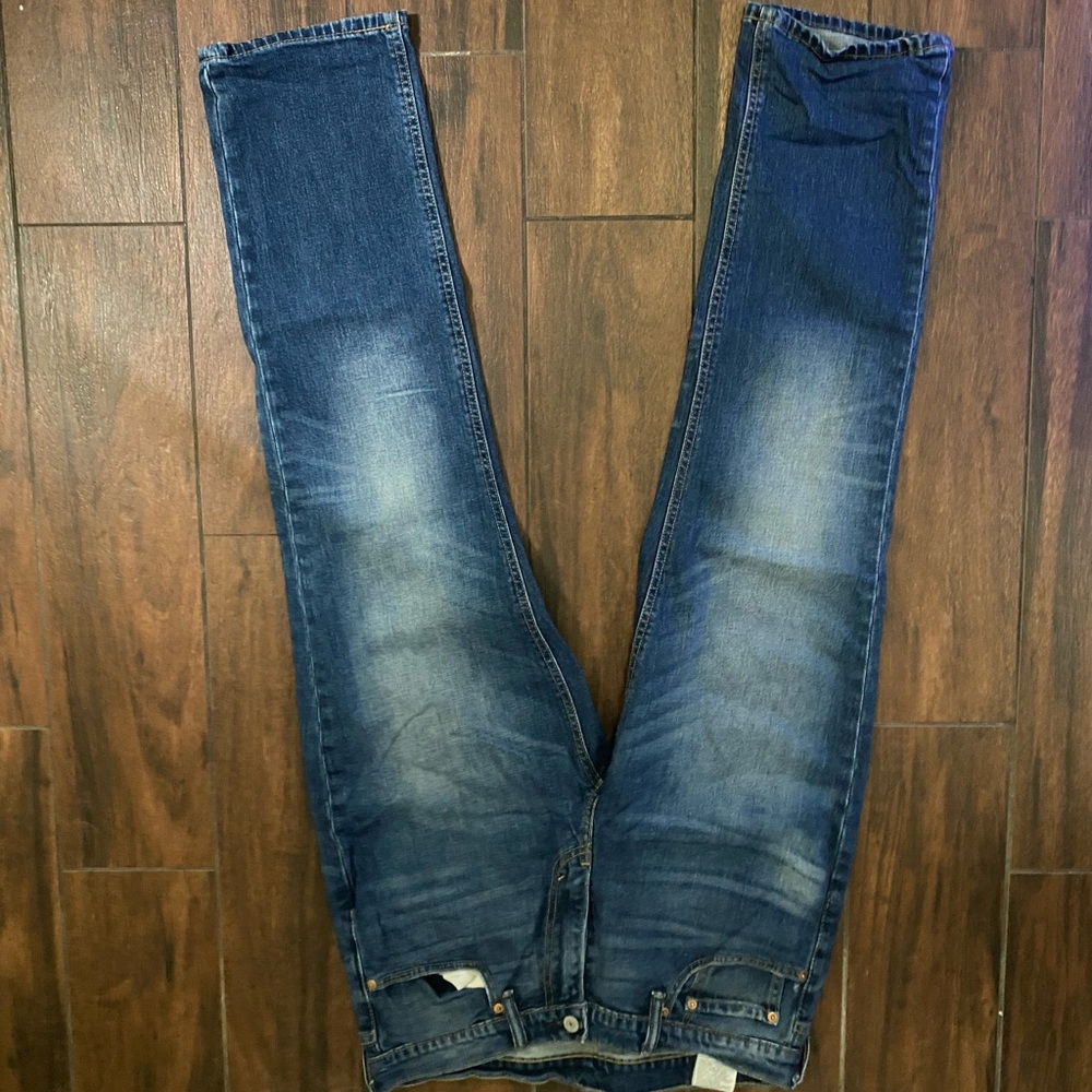 Levi's Dark Blue Straight Jeans